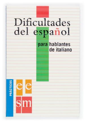 Portada del producto:  Dificultades del español para hablantes de italiano.