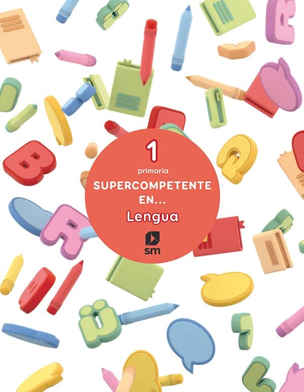 Portada del producto:  Supercompetente en…Lengua. 1 Primaria