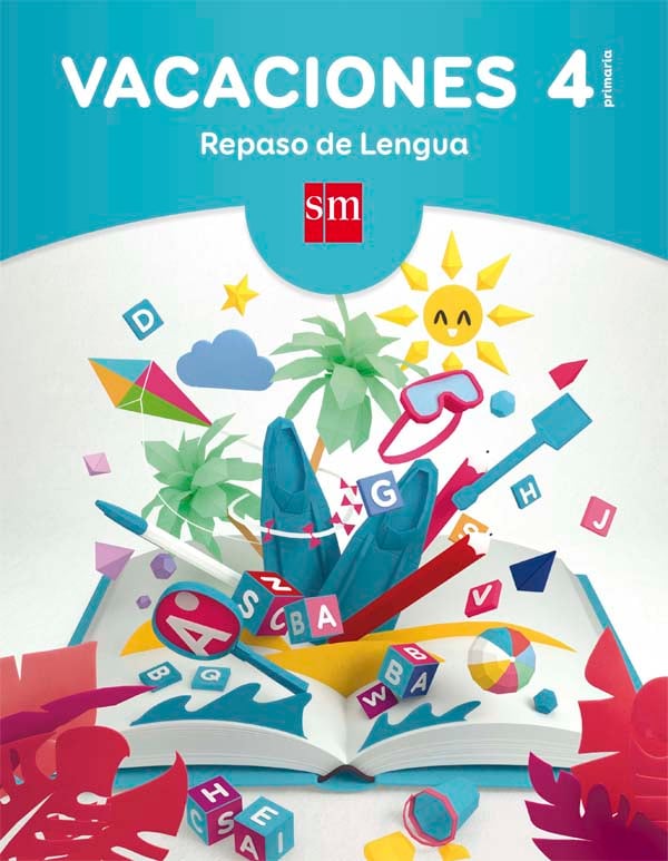 Portada del producto:  Vacaciones: repaso de Lengua. 4 Educación Primaria