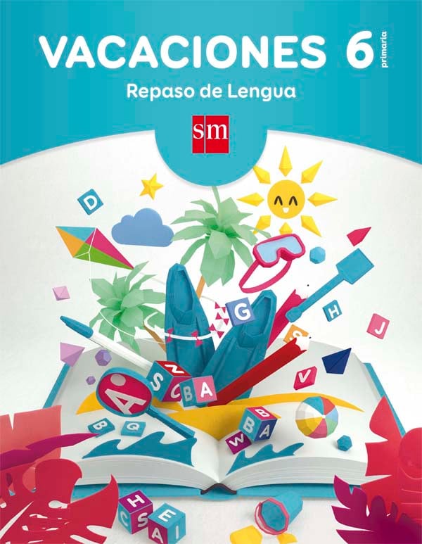 Portada del producto:  Vacaciones: repaso de Lengua. 6 Educación Primaria