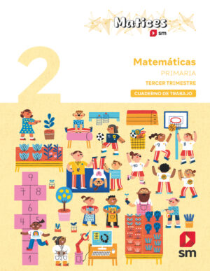 Portada del producto:  Cuaderno de Matemáticas. 2 Primaria. 3 Trimestre. Matices