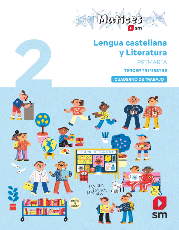 Portada del producto:  Cuaderno de Lengua Castellana y Literatura. 2 Primaria. 3 Trimestre. Matices