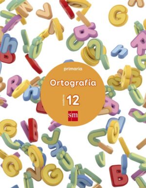 Portada del producto:  Cuaderno 12 de ortografía. Primaria