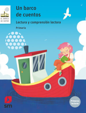 Portada del producto:  Lectura y comprensión lectora. Un barco de cuentos. Primaria