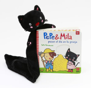 Portada del producto:  Pack con Doudou Pepe&Mila pasan el día en la granja