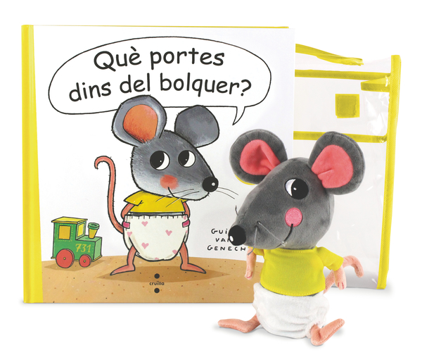 Portada del producto:  Què portes dins del bolquer? Lot llibre + nino