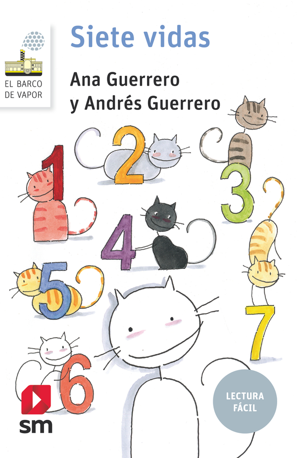 Portada del producto:  Siete vidas (Lectura Fácil)